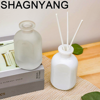 Bouteilles diffuseurs à roseaux en verre blanc de 150 ml en gros, vides, pour aromathérapie et parfum, avec bouchon en caoutchouc