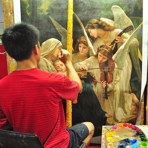 Peint à la main célèbre peinture ancienne reproduction par William <span class=keywords><strong>Adolphe</strong></span> Bouguereau - Product Image 5