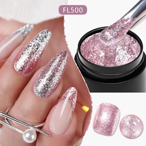 Esmalte de Uñas en Gel Dorado Brillante de 8 ml, Esmalte de Uñas Semipermanente de Larga Duración, Diseño de Arte de Uñas con Brillo - Product Image 2