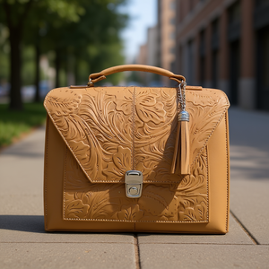 Bolso de Mano Tipo Sobre para Mujer, Marca Fana, en Cuero PU Color Camel, con Cierre de Broche y Correa de Cadena, Estilo Clásico para Uso Diario - Product Image 2