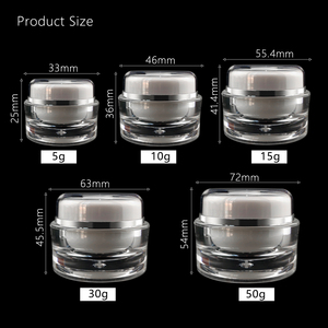 Hộp Đựng Acrylic Rỗng Hai Lớp Màu Xanh Dương Đóng Gói Phân Hủy Sinh Học 5G 10G <span class=keywords><strong>15G</strong></span> 30G 50G Bình Đựng Kem Mỹ Phẩm Để Chăm Sóc Da - Product Image 6