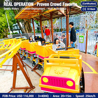 Manèges de parc d'attractions sans fondation, mini-roller coaster, équipement pour ferme, parc à thème commercial, aire de jeux familiale extérieure