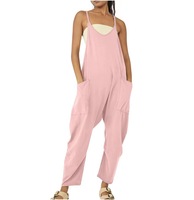 2023 femmes décontracté été mode Hot Shot Onesie Fp Dupes combinaison Spaghetti sangle ample barboteuse Stretch salopette poches Harem