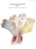 Chaussettes mi-mollet pour bébé, en coton, maille respirante, fines, jacquard, chaussettes en coton pour bébé, chaussettes en maille pour bébé garçon et fille, à porter au quotidien