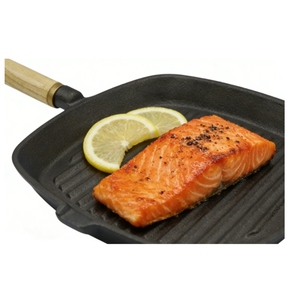 <span class=keywords><strong>ก</strong></span>ระ<span class=keywords><strong>ทะ</strong></span>ย่างเหล็<span class=keywords><strong>ก</strong></span>หล่อเคลือบพรีเมียมอเนกประสงค์สีดำคลาสสิกใหม่ปี 2026 พร้อมด้ามจับไม้ตามหลักสรีรศาสตร์ - Product Image 2