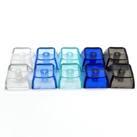 Wholesale High Transparent PC Blank Keycaps XDA 1U 1X Blank Mechanical Keyboard Keycaps Keychain Accessories