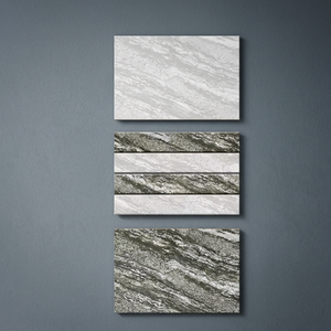 Azulejos de cerámica brillante rectificada con esmalte impreso digital con efecto de diseñador gris marrón Tamaño de precio de productor de empresa India 300x450 - Product Image 3