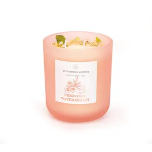 Pacchetto regalo personalizzato per profumazione di fragranze aromaterapia natalizia curativa con fiori secchi candele di cera di soia profumate