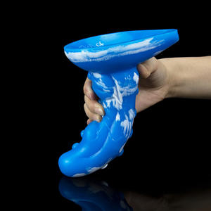 Masturbateur Anal en forme de plat bleu crocodile Stimulation du point G Sex Toy pour hommes et femmes Backroom Anal Plug - Product Image 6