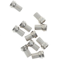 Nouveaux connecteurs de câble coaxial de type F en cuivre torsadé RG6, connecteurs de haute qualité pour antenne satellite TV, câble coaxial