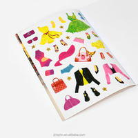 Livre d'autocollants en papier réutilisable personnalisé, ensemble de jouets à dessiner pour enfants, certifié EN71, unisexe, pour l'écriture manuscrite, l'école, le bureau, 10 pouces