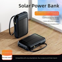 Batterie Externe Solaire en Gros d'Usine 20 000 mAh Mini Nouveau Modèle Chargeur Portable Personnalisable Impression Cadeau Modèle 787 Chine