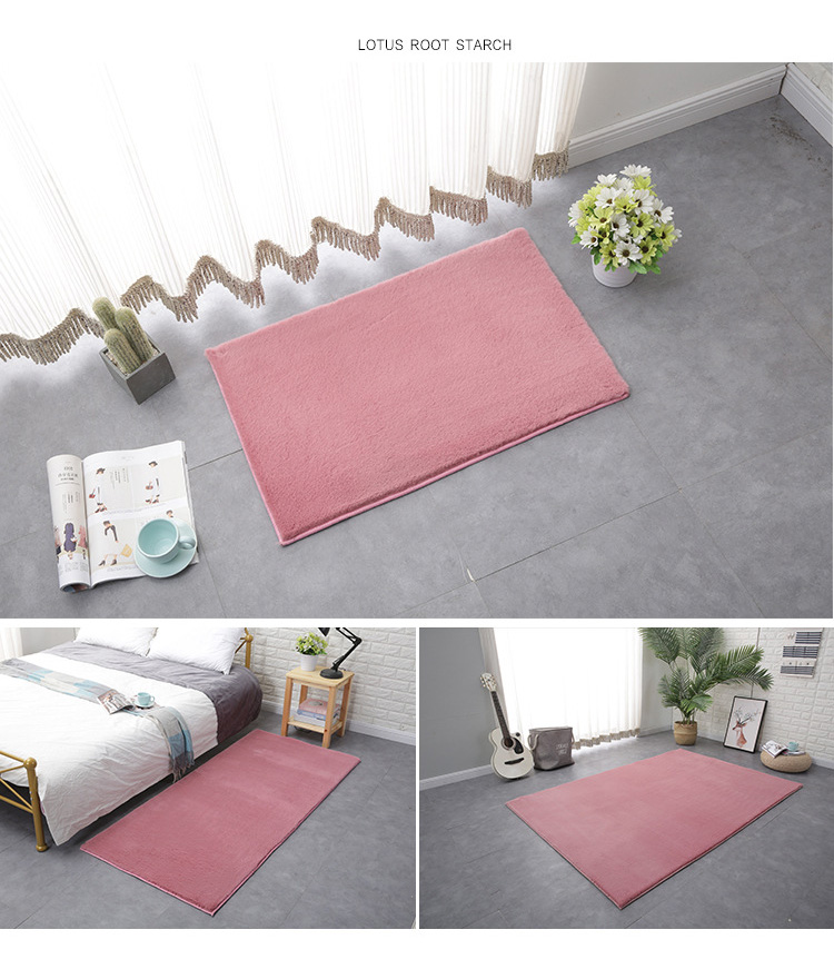 non slip plush shaggy faux rabbit fur carpet and rugs