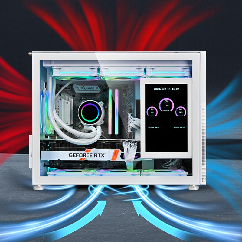 LovingcoolミッドタワーMATXITXゲーミングコンピューターケース