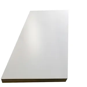 1220/1830x2440 мм белая двухсторонняя меламиновая плита МДФ для дизайна интерьера мебели