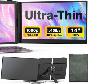 Extensor de Pantalla para Portátil de 14 <span class=keywords><strong>Pulgadas</strong></span> S8, Monitor Portátil <span class=keywords><strong>Ultrafino</strong></span> FHD 1080P con Interfaz USB-C para Portátiles de <span class=keywords><strong>13</strong></span>-17.3 <span class=keywords><strong>Pulgadas</strong></span> - Product Image 5