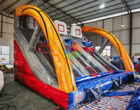 Nouveaux jeux sportifs gonflables personnalisables, prix d'usine, jeux interactifs gonflables, jeu de basket-ball gonflable pour adultes et enfants