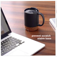 Tasses à sublimation avec base en liège 11oz (60cc) en céramique et porcelaine blanches, vente en gros, mugs de qualité supérieure, Usine de céramique