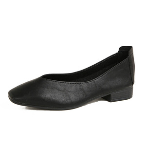 <span class=keywords><strong>Ballerine</strong></span> da Donna in PU di Tendenza, Colore Unico, con Fodera in Pelle Leggera, Chiusura Slip-On per Estate, Primavera e Autunno - Product Image 4