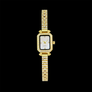 Reloj de Pulsera de Lujo para Mujer con Diamantes y Oro, Logotipo Personalizado, Elegante Reloj de Joyería - Product Image 2