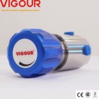 Régulateur de contre-pression en acier inoxydable 316L haute température, vanne de contrôle de contre-pression