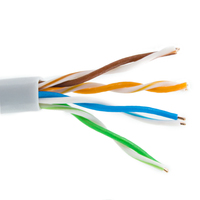 Cable Lan de red Cat5e para interiores de alta velocidad CCA 24awg cable UTP CAT5e cable Ethernet de red Lan