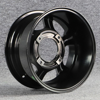 Roue Borske ATV UTV 14"x7" PCD 4x110-156mm ET+10mm en alliage d'aluminium anodisé/peint par poudrage pour ATV UTV QUAD Golf