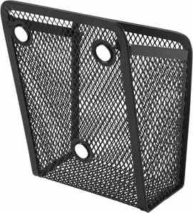 Magnetic Metal <b>Mesh</b> Pencil Holder Black Stainless Steel Pen Holder with Magnets <b>Basket</b> <b>Storage</b> Organizer for Whiteboard - Product Image 3