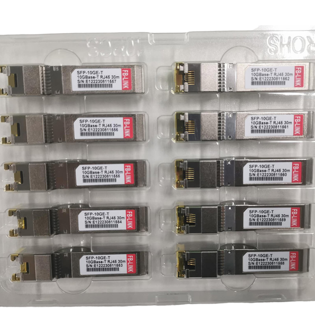 10GBase-T RJ45 SFP Module Gold Contact 10G Copper Ethernet Transceiver Hot Plug Durable Highly Compatible 30-Meter Operating