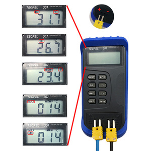 Thermomètre à double canal haute qualité TECPEL DTM-307 pour l'industrie - Product Image 2