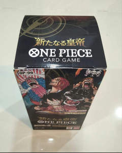 Carte da Gioco Giapponesi One Piece Sigillate <span class=keywords><strong>in</strong></span> Fabbrica, Edizione Ban Dai Op09, Quattro Imperatori, Ecologiche - Product Image 5