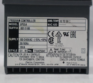 เทอร์โมมิเตอร์ดิจิตอล UP55A-001-11-00 100-240VAC 18VA รองรับ ODM มาตรฐาน IP68 ควบคุมผ่านแอปสมาร์ทโฟนผ่าน USB หน้าจอ LED ความละเอียด 0.1 องศาเซลเซียส - Product Image 1