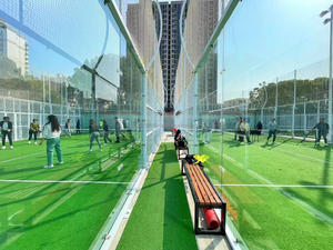 2024 SSPADEL Precio de fábrica Cubierta de pista de Pádel Panorámica Interior Pista de tenis de Pádel Césped artificial de acero Calidad Tenis de pádel - Product Image 4