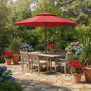 <span class=keywords><strong>Parasol</strong></span> de patio <span class=keywords><strong>carré</strong></span> avec mât central au design moderne, <span class=keywords><strong>parasol</strong></span> extérieur peu encombrant pour balcon et <span class=keywords><strong>petit</strong></span> patio - Product Image 1