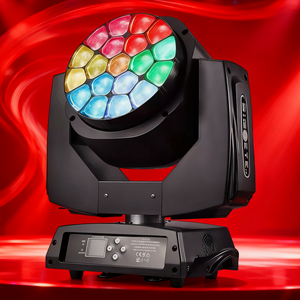 Unoxine ip33 19x15W RGBW 4in1 LED di chuyển đầu giai đoạn rửa zoom ánh sáng DMX512 cho đám cưới & buổi hòa nhạc sử dụng - Product Image 1