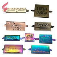 Plaques de nom personnalisées en alliage de zinc, de luxe, tendance, vintage, pour sacs à main, étanches, portables, légères, certifiées SGS, pour sacs/vêtements