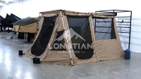 Auvent de voiture trapézoïdal imperméable, coupe-vent, avec espace privé pour camping, SUV, camion 4x4
