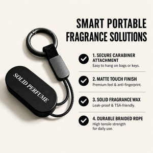 Porte-clés en métal avec parfum solide HKH pour les voyages, les activités de plein air et la fragrance quotidienne, étiquette privée, emballage personnalisé, usine - Product Image 2