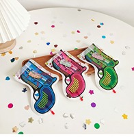 Accessoires de feux d'artifice gonflables de poche de vente chaude pour les fêtes Pistolet à ballon en film d'aluminium à paillettes pour Halloween et Pâques
