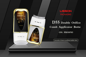 ขวดบรรจุเจลใส่ผม/น้ำมันใส่ผมแบบขายส่ง พร้อมหวีซิลิโคน  รับทำโลโก้ตามสั่ง - Product Image 4