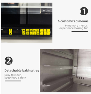 <span class=keywords><strong>Horno</strong></span> de convección eléctrico comercial de mesa de tamaño completo con vapor, 4 bandejas, <span class=keywords><strong>horno</strong></span> eléctrico de convección de pan de aire caliente para panadería - Product Image 4