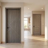 Porte WPC à double ouverture, design moderne, étanche, très vendue, pour usage commercial, portes intérieures en WPC, porte en bois creuse