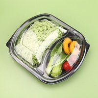 Contenants alimentaires à emporter, boîtes en plastique jetables pour colis alimentaires, vente en gros, non toxiques, sûrs pour l'emballage alimentaire quotidien