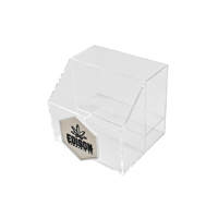 Organisateur en acrylique avec compartiments pour cosmétiques, télécommandes, table basse de salon et articles divers pour dortoir