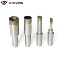 Broca de diamante sinterizado resistente al desgaste de 4mm-165mm para perforar vidrio, broca de diamante con vástago cónico para azulejos de cerámica