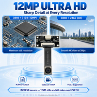 Modul Kamera USB 1080P HDR dengan Lensa 3.77mm F2.8 untuk Aplikasi Visi
