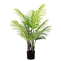 Vente en gros de plantes artificielles en plastique à toucher réel, arbres bonsaï simulés, plantes de palmier en pot artificielles, bonsaï pour la décoration de la maison