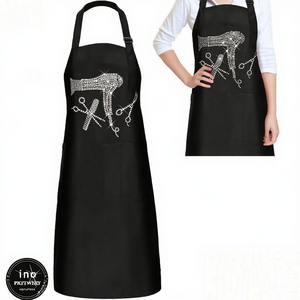 Tablier de cuisine imperméable et anti-huile en LDPE, modèle OEM WXC-1022, avec logo personnalisé, impression intégrale et poche, pour usage en cuisine. - Product Image 1