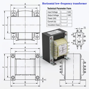 250va 200w 1000w 1500va 1200va 25va 30va 500va 600va 1kva 600va 700va 800va 400v à <span class=keywords><strong>220v</strong></span> <span class=keywords><strong>Transformateur</strong></span> Basse Fréquence - Product Image 2