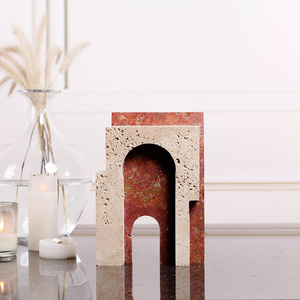 ¡Novedad de 2024! Sujetalibros de piedra de mármol de lujo modernos, objetos decorativos para el hogar para centro de mesa - Product Image 3